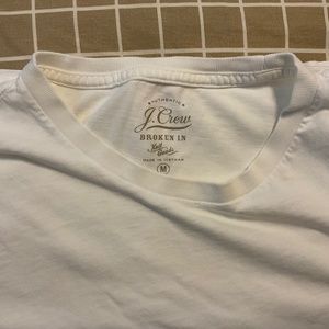 Jcrew Medium slim fit tee white